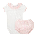 Conjunto rayas rosa