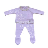 Conjunto Punto Encaje Rosa