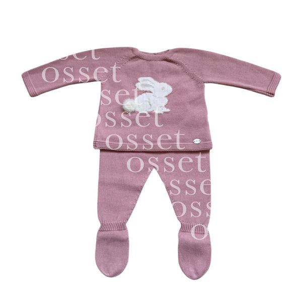 Conjunto Punto Conejo Rosa