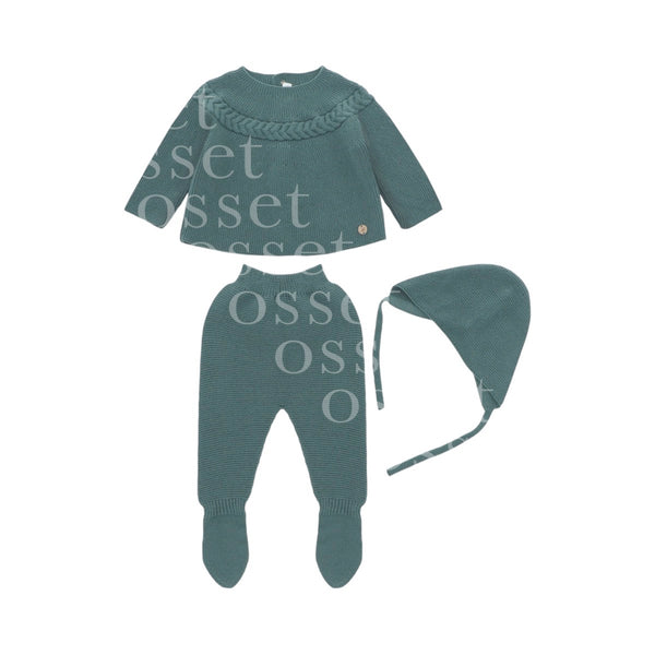 Conjunto Trenza Verde Punto