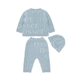 Conjunto Punto Trenzado Celeste SP