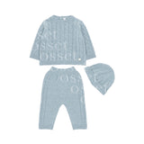 Conjunto Punto Trenzado Celeste SP