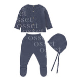 Conjunto Punto Grecas Marino