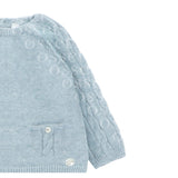 Conjunto Punto Trenzado Celeste